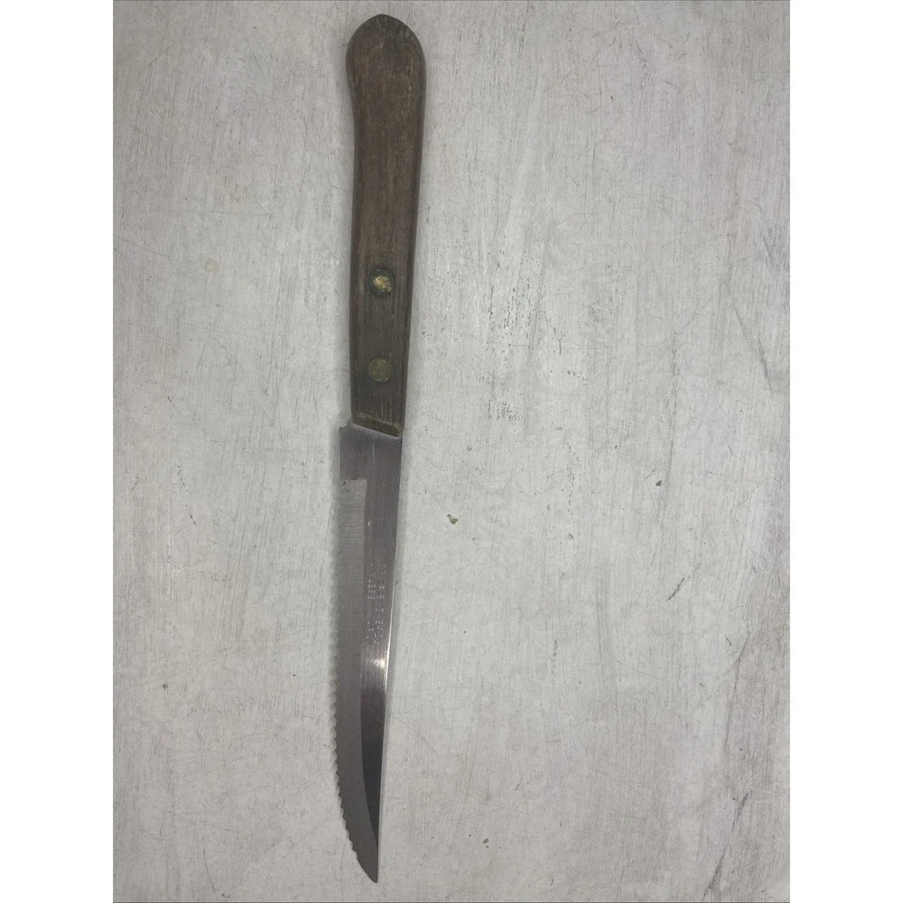 Bloomfield Vintage Stainless Knife Wood Handle Made In Japan